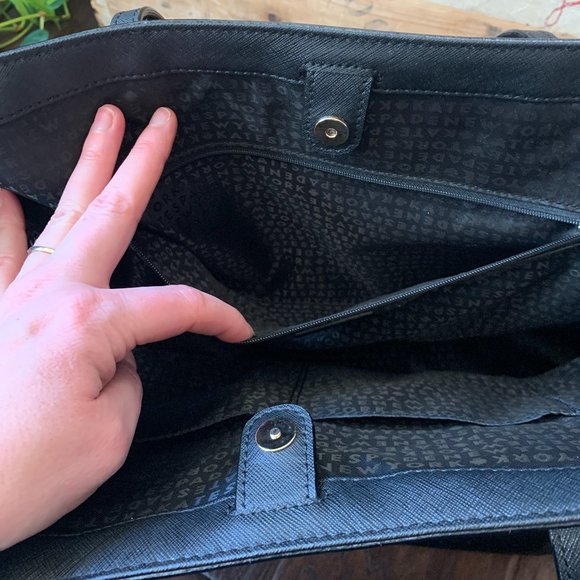 Gently Worn Beautiful Authentic Kate Spade New York Laurel Way Ari Tote in Black - Picture 14 of 15